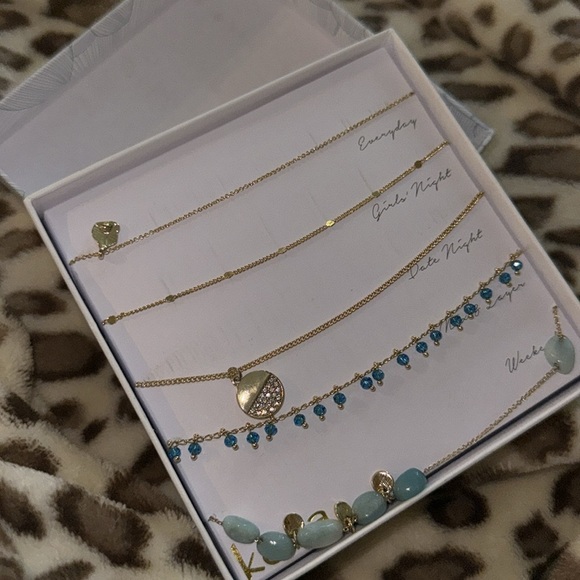 New Jewerly set‎ KEVIA
Viviana Five Piece Necklace Set - Picture 4 of 4